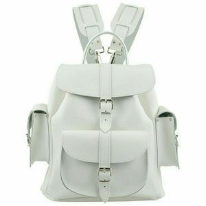 Grafea STYLE Vegan Leather White Backpack NWOT